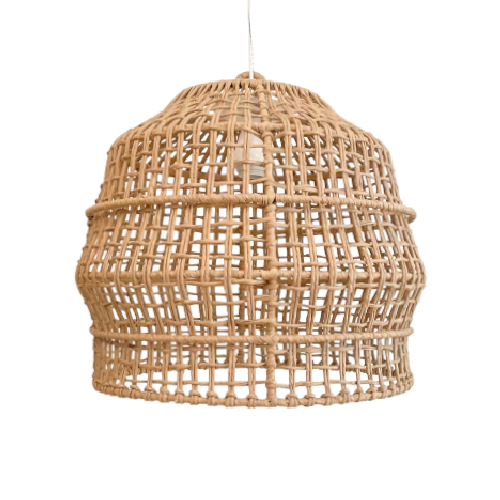 COLGANTE 1 LUZ E27 50x40CM CRAFT TOSTADO